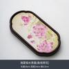 Bandeja de bolhas secas absorventes de secagem rápida nogueira estilo chinês simples madeira maciça conjunto de chá doméstico portátil viagem bandeja quadrada longa