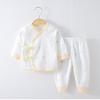 Ropa para bebé recién nacido algodón puro recién nacido 0 monje junio dividido cuatro estaciones fondo ropa de otoño para bebé traje de pantalones largos