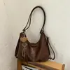 Mochila Retro para Mujer 2026 Otoño/Invierno Nueva de Moda de un Solo Hombro Bolso Tote Cruzado de Moda Casual Gran Capacidad