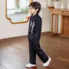 Traje Hanfu Tradicional Estilo Chino para Niños, Atuendo Retro Estilo Nacional Infantil para Actuaciones, Recitación de Poesía, Presentaciones y Traje Formal para Primer Cumpleaños