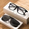 Set de Gafas de Sol para Miopía con Lentes Graduados, Gafas Dos en Uno para Conductores, Gafas de Sol Polarizadas para Hombre, Monturas de Gafas con Graduación, Gafas de Sol Deportivas para Hombre