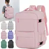 Mochila Nueva para Exteriores Transfronteriza para Hombres y Mujeres, Gran Capacidad, Color Sólido, para Viajes de Negocios y Uso Diario, con Compartimento para Zapatos, Mochila Ligera de Viaje