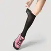 Calcetines de Mujer Renacentistas Primavera y Verano Calcetines hasta la Pantorrilla Estilo Hot Girl Malla Transpirable Puro Blanco Transparentes Calcetas de Media Pantorrilla