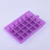 Molde para cubitos de hielo de panal cuadrado de silicona de grado alimenticio para uso doméstico al por mayor con tapa Cubitos de hielo de panal