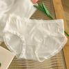 Doce Sea Salt menina cueca simples cintura média confortável cueca bainha macia cuecas de arco das mulheres