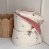 Manta de Frijol de Algodón Tejido para Clase de Bebés y Niños Pequeños, Manta de Frijol de Terciopelo Espeso para Niños con Dibujos Animados de Soja para Primavera y Otoño