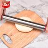 Rodillo con escala, herramientas de repostería de cocina, rodillo ajustable, palo de prensado de piel de bola de masa de acero inoxidable para el hogar