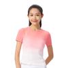 Top Deportivo de Manga Corta con Nuevo Color Degradado Verano 2026 Camiseta de Secado Rápido para Correr, Aeróbicos, Fitness, Ropa de Yoga Ajustada para Mujer