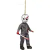 Novo Enfeite de Pendurar de Terror para Árvore de Natal Decoração de Pingente de Carro Plano Personagem de Halloween Zumbi de Terror Pingente Presente