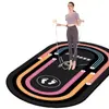 Manta de saltar con cuerda de absorción de impactos silenciosa para el hogar, alfombrilla de yoga de terciopelo de cristal para interiores, alfombrilla antideslizante para reducción de ruido en deportes y fitness, primera generación de pelo