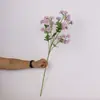 25 Flores Artificiales, Crisantemos de Bola Pequeña para Exhibición en Mesa de Comedor del Hogar, Crisantemos de Ping Pong para Decoración de Bodas, Flores de Bola de Cebolla de Tela de Seda de Diente de León