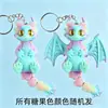 Bestseller transfronterizo dragón lindo impreso en 3D con alas y cola retráctiles, articulaciones móviles, modelo de juguete llavero de regalo