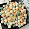 Cuentas redondas de jade blanco, cuentas de raíz de bodhi en colores ricos, cuentas sueltas para pulseras de cuentas hechas a mano DIY, pulseras, accesorios y componentes al por mayor