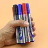 Marcador 303 Pluma de Aceite de una Sola Punta Negra Azul Rojo Punta Gruesa Cabeza Grande Marcador de Etiquetas para Logística y Mensajería