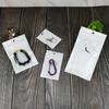 Bolsa de película de perla translúcida blanca con orificio para colgar, bolsa con autosellado, bolsa para lector de tarjetas, bolsa de embalaje, bolsa de hueso Yin y Yang, 6 x 10
