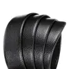 Cinturón para Hombre Cinturón para Hombre Piel Suave Hebilla de Pin 3.8 Patrón Granulado Simple Casual Versátil Cinturón de Negocios para Jeans para Hombre