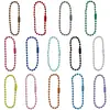 Cadena de Cuentas Redondas Pintadas de Colores Transfronteriza, Cadena con Colgante Guka, Cadena de Cuentas Onduladas, Cadena para Llavero DIY de Color Caramelo, 2.4 mm de Grosor