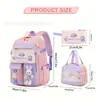 Set de 3 Piezas Mochila de Conejo para Escuela Primaria Grados 1-3-6 Ultra Ligera Bolsa Escolar para Niñas, Lonchera, Estuche Set