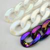 Acessórios de Acrílico Fivela de Corrente AB Argola Aberta Corrente de Resina DIY Acessórios para Roupas e Joias Atacado Corrente Colorida