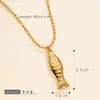 Colar Feminino com Pingente de Peixe em Aço Inoxidável Mais Vendido da Amazon, Moda Personalizada, Corrente de Clavícula Feminina Elegante e Exquisite