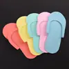 Pantuflas desechables color línea de uñas chanclas de EVA herramientas para uñas de tatuaje zapatos de espuma artículos de viaje para hotel