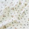 Estampa Floral Pequena Tecido Estampado de Gaze Dupla Pronto para Uso Roupa de Casa Pijama Feminino Infantil Estampa de Flores
