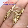 Banho de Ouro Verdadeiro 14K Banhado a Cobre Tubo Reto Pequeno Corte de Face Lote Flor de Lote Fio de Flor para Pulseira Fivela Tubo Flor de Carro Tubo de Posicionamento Acessórios DIY