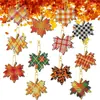 Bordado de Diamantes Caliente Transfronterizo 5D 12 Piezas Material Acrílico Llavero Doble Cara DIY Diamante Completo 5D Colgante para Múltiples Festividades