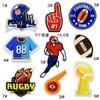 Sticker de Tela Deportiva Béisbol Bordado a Computadora Accesorios para Prendas Adhesivo Termofusible en stock Parche Color Bordado Precio Especial