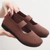 Novo Estilo Primavera/Verão 2025 Sapatos de Pano Velho de Pequim Sapatos de Mãe Tecido Fly Respirável Planos Slip-on Sapatos de Trabalho Sapatos de Dança