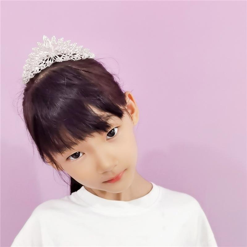 韩版儿童皇冠饰品影楼婚庆头饰水钻发梳发饰表演珍