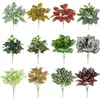 Flor artificial planta verde flor falsa vestido casamento ao ar livre casa casamento adereços flor acabada à mão ornamentos de plástico atacado