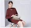 Bolsa de mão feminina europeia e americana com padrão de crocodilo, bolsa de ombro retrô estampada com padrão de crocodilo, elegante, para o dia a dia