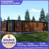 Casa container com asas duplas expansíveis, dobrável, móvel, sala de atividades, dois quartos, uma sala de estar, com banheiro, casa para hospedagem