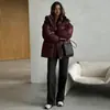 Chaqueta de Invierno de Algodón Cálida para Mujer con Cordón Estilo Europeo y Americano, Nuevo Abrigo de Invierno Cómodo para Mujer con Capucha y Cierre de Cremallera con Cintura Ajustada