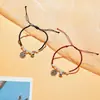 Moda Nicho estilo chino Pulsera Fu para mujer vintage Pulsera tejida de ópalo sentido del diseño Pulsera de la suerte al por mayor