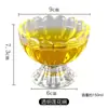 Copa de Cristal, Bol Alto Pequeño para Postre, Plato Pequeño para Fruta, Plato para Fruta, Copa para Helado, Flor de Rosa