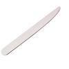 Venta al por mayor de fábrica lima de uñas pequeña con forma de cuchillo Media Luna Tira de lijado blanca luna curva ultrafina tira de arena para manicura 100/180