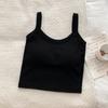 Chaleco de Tirantes Traseros para Belleza Transpirable con Copa Fija con Copa Fija Transpirable con Almohadilla en el Pecho Cómodo Envoltorio Deportivo Anti-Luz Ropa Interior para Pecho Mujeres