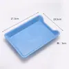 Pratos para Hot Pot, Pratos de Plástico, Pratos de Jantar Domésticos, Bandejas Quadradas de PP de Grau Alimentício para Catering Comercial, Pratos Quadrados para Espetinhos, Atacado