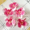 Cabeça de Flor de Orquídea Phalaenopsis Artificial, Textura de Película Impressa em 3D, Buquê Exquisito para Decoração de Casamento e Lembrança