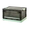 Caixa de armazenamento com abertura lateral caixa de armazenamento transparente caixa organizadora com tampa roupas brinquedos armazenamento de guarda-roupa caixa plástica grande para livros