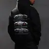 Moletom Oversized Novo Gótico Transfronteiriço Manga Longa Harajuku Unissex Estético Hip-Hop Retrô Friends Inverno