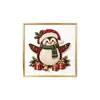 DOWMOO Fundo Branco Kit DIY Pintura de Diamante com Pérolas de Natal Decoração de Natal para Casais Interativo e Fácil de Usar