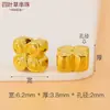 Colar com Pingente de Ouro Puro 999 Shenzhen Shuibei Ouro Duro 3D Indústria da Beleza Dia dos Namorados Joias de Ouro Presente Prático