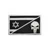 Parche Bandera de Israel Insignia Bordada Adhesivo de Tela Parche de Goma PVC Adhesivo Decorativo de Bandera Multicolor para Mochila