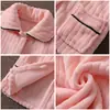 Nuevo Conjunto de Pijama de Franela para Niños Otoño e Invierno Ropa para el Hogar Niños y Niñas Pijama Infantil Espeso y Cálido