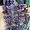 14mm doble cara flor de cuatro hojas cristal ágata Ojo de Tigre flor de cuatro hojas cuentas sueltas pinza de pelo DIY accesorios para el cabello pulsera collar con cuentas