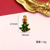 Série de Natal Esmalte Papai Noel Luvas e Meias Pingentes Corrente para Bolsa DIY Corrente Acessório Versátil Pingentes