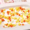 25g Acrílico Mixto Macarrón Redondo Cuentas Sueltas Hecho a Mano DIY Materiales para Ensartar Pulsera Cadena de Teléfono Accesorios
